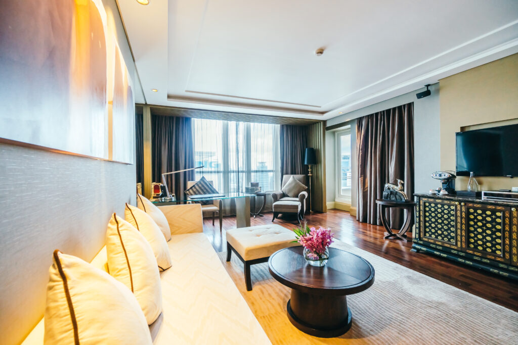 spacious room with big window